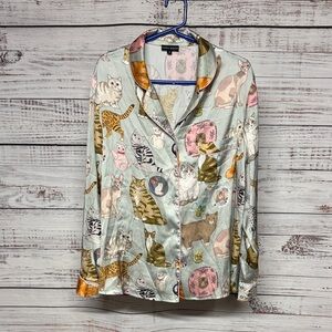 Karen Mabon Cat Pajama Top